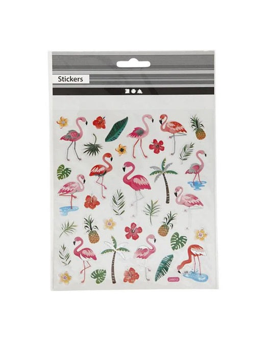 Stickerset Flamingo