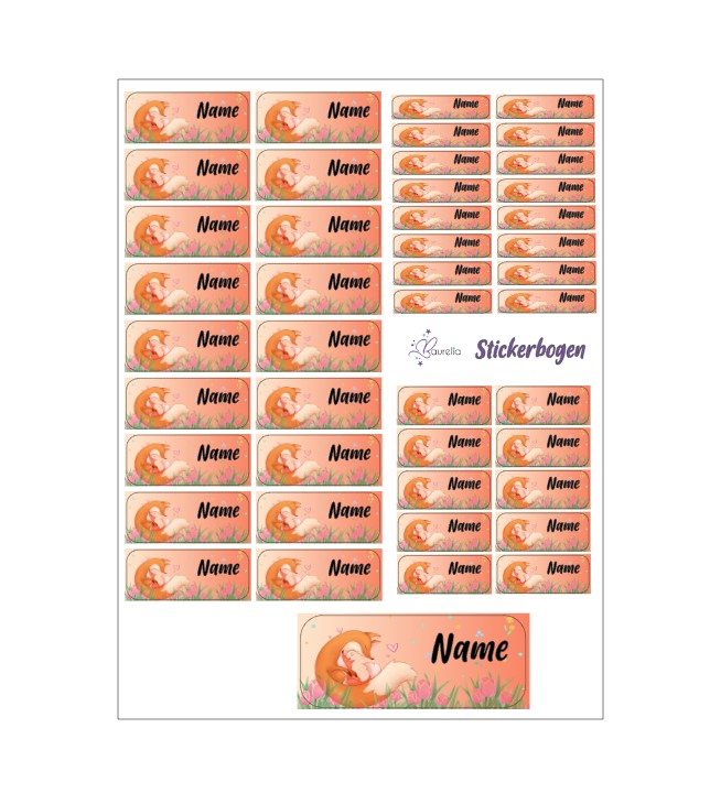 Stickerset Baurelia Fuchs 1