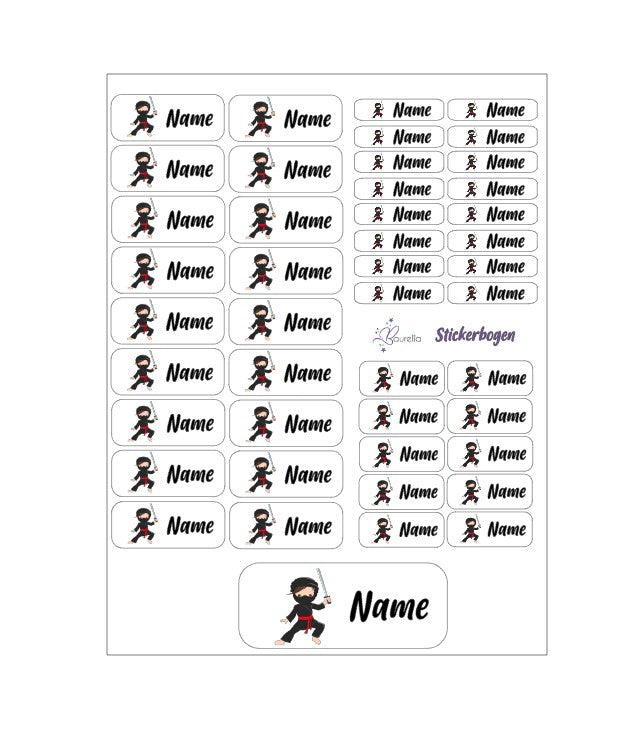 Stickerset Baurelia Ninja 1