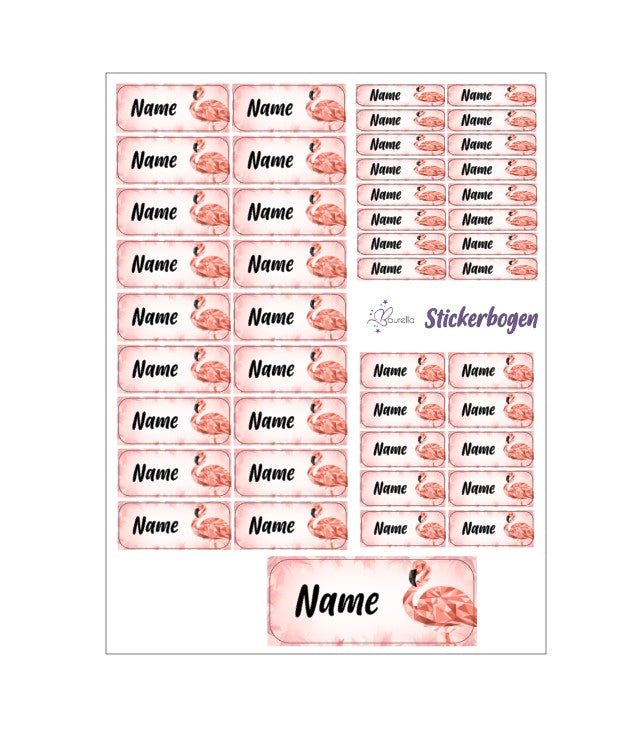 Stickerset Baurelia Flamingo 1