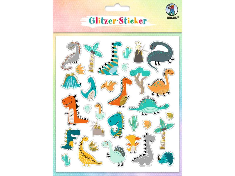 Glitzer Sticker Dino 138 Stück