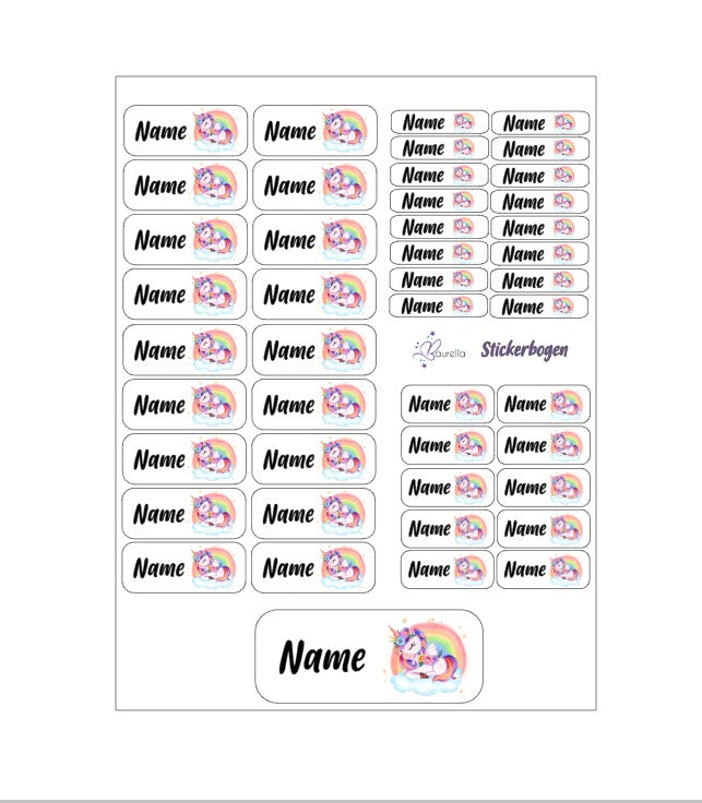 Stickerset Baurelia Einhorn 8